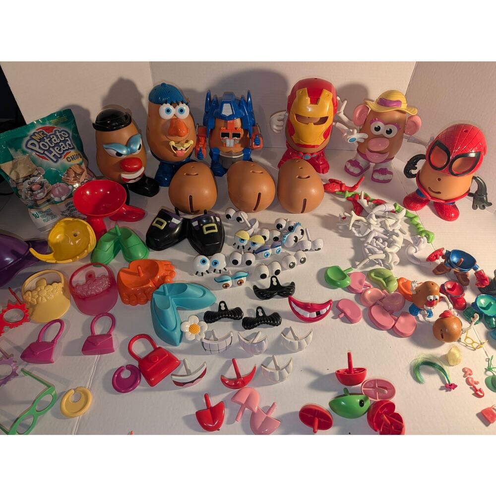 Huge Mixed Lot Mr Potato Head Toys 8# Mini Marvel Sponge Bob